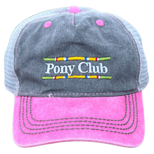 Load image into Gallery viewer, Mesh Ball Cap / Hat - Pony Club Color Bar Logo