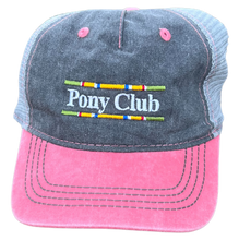 Load image into Gallery viewer, Mesh Ball Cap / Hat - Pony Club Color Bar Logo
