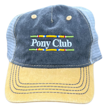 Load image into Gallery viewer, Mesh Ball Cap / Hat - Pony Club Color Bar Logo
