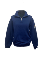 Cadet Collar Quarter-Zip Sweatshirt
