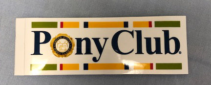 Pony Club Re-positional Sticker